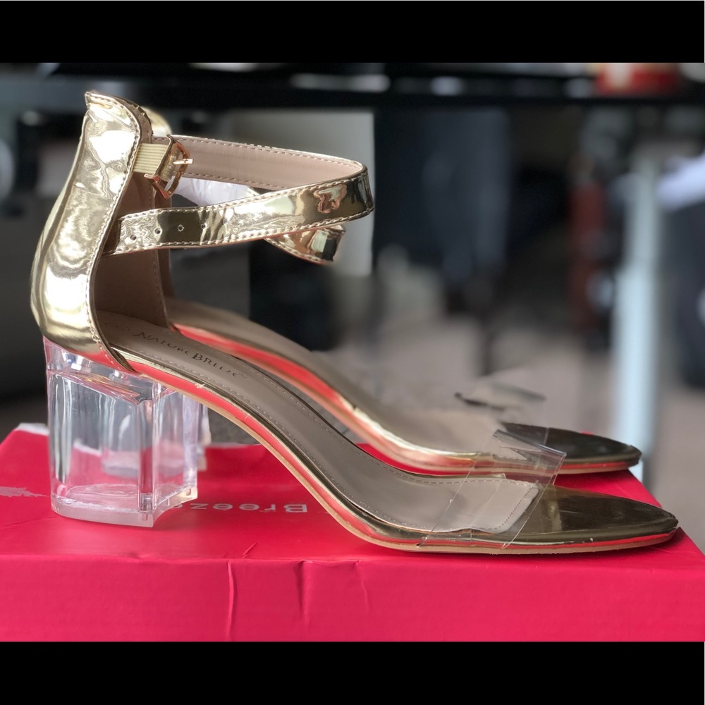 Chunky Heels / Gold / NEW